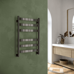 Полотенцесушитель водяной Stinox Sanremo 50x80 черный глянец