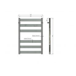 Полотенцесушитель водяной Stinox Sanremo 50x80 золото сатин