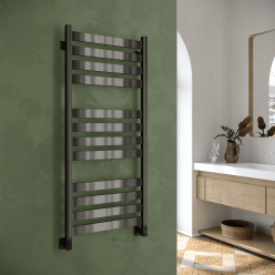 Полотенцесушитель водяной Stinox Sanremo Luxe 50x120 черный глянец