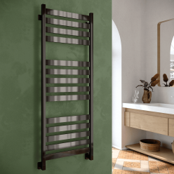 Полотенцесушитель водяной Stinox Sanremo Luxe 50x140 черный глянец