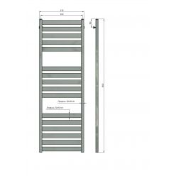Полотенцесушитель водяной Stinox Sanremo Luxe 50x160 сатин