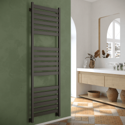 Полотенцесушитель водяной Stinox Sanremo Luxe 50x180 черный матовый