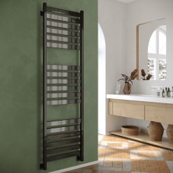 Полотенцесушитель водяной Stinox Sanremo Luxe 50x180 черный глянец