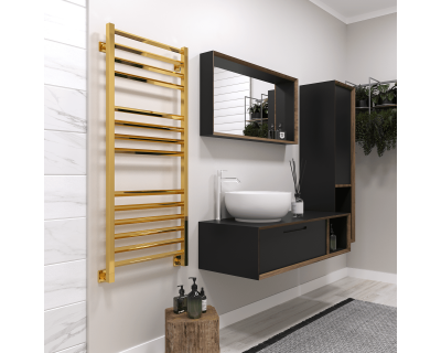 Полотенцесушитель водяной Stinox Sorento Luxe 50x120 золото глянец