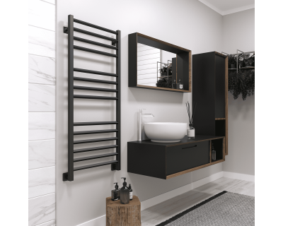 Полотенцесушитель водяной Stinox Sorento Luxe 50x120 черный матовый