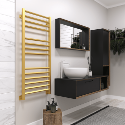 Полотенцесушитель водяной Stinox Sorento Luxe 50x120 золото сатин