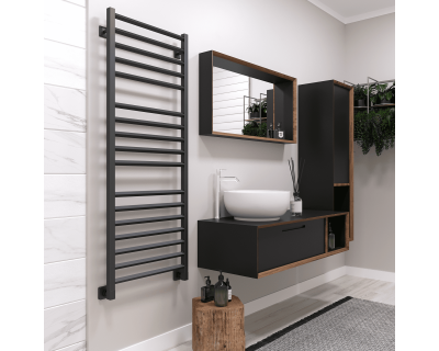 Полотенцесушитель водяной Stinox Sorento Luxe 50x140 черный матовый