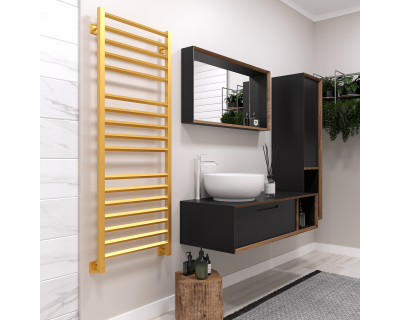 Полотенцесушитель водяной Stinox Sorento Luxe 50x140 золото сатин