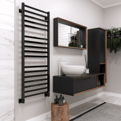 Полотенцесушитель водяной Stinox Sorento Luxe 50x140 черный глянец