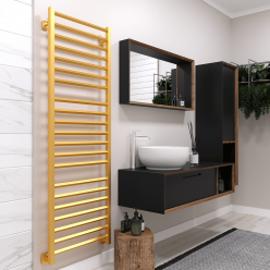 Полотенцесушитель водяной Stinox Sorento Luxe 50x160 золото сатин