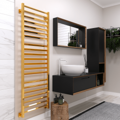 Полотенцесушитель водяной Stinox Sorento Luxe 50x160 золото глянец