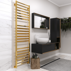 Полотенцесушитель водяной Stinox Sorento Luxe 50x180 золото глянец