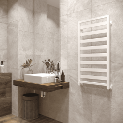 Полотенцесушитель водяной Stinox Tempra 50x100 белый матовый