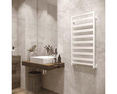 Полотенцесушитель водяной Stinox Tempra 50x100 белый матовый