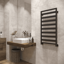 Полотенцесушитель водяной Stinox Tempra 50x100 черный матовый