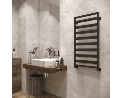 Полотенцесушитель водяной Stinox Tempra 50x100 черный матовый