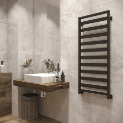 Полотенцесушитель водяной Stinox Tempra 50x120 черный матовый