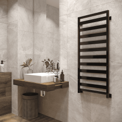 Полотенцесушитель водяной Stinox Tempra 50x120 черный глянец