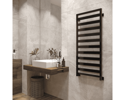 Полотенцесушитель водяной Stinox Tempra 50x120 черный глянец