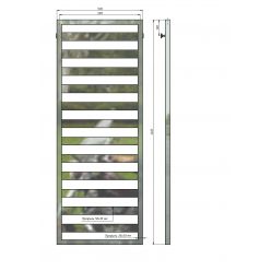 Полотенцесушитель водяной Stinox Tempra 50x140 белый матовый