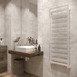 Полотенцесушитель водяной Stinox Tempra 50x140 белый глянец