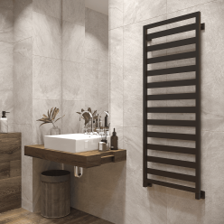 Полотенцесушитель водяной Stinox Tempra 50x140 черный матовый