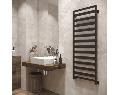 Полотенцесушитель водяной Stinox Tempra 50x140 черный матовый