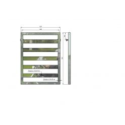 Полотенцесушитель водяной Stinox Tempra 50x70 черный глянец