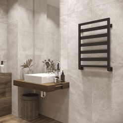 Полотенцесушитель водяной Stinox Tempra 50x70 черный матовый