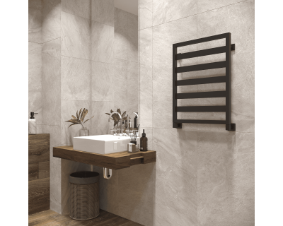 Полотенцесушитель водяной Stinox Tempra 50x70 черный матовый