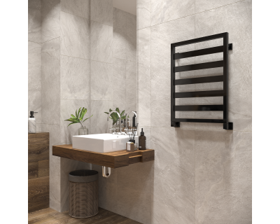 Полотенцесушитель водяной Stinox Tempra 50x70 черный глянец