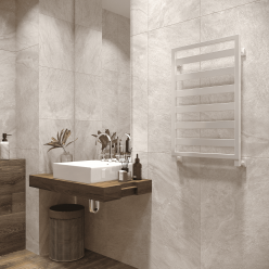 Полотенцесушитель водяной Stinox Tempra 50x80 белый глянец