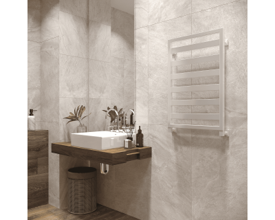 Полотенцесушитель водяной Stinox Tempra 50x80 белый глянец