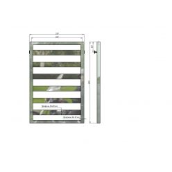 Полотенцесушитель водяной Stinox Tempra 50x80 белый матовый