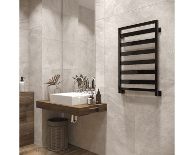 Полотенцесушитель водяной Stinox Tempra 50x80 черный глянец