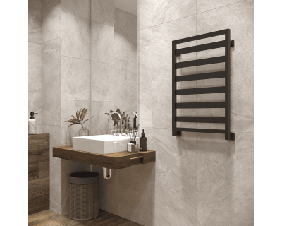 Полотенцесушитель водяной Stinox Tempra 50x80 черный матовый