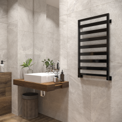 Полотенцесушитель водяной Stinox Tempra 50x90 черный глянец