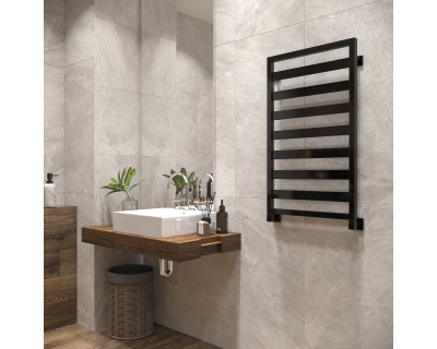 Полотенцесушитель водяной Stinox Tempra 50x90 черный глянец