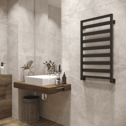 Полотенцесушитель водяной Stinox Tempra 50x90 черный матовый