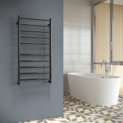 Полотенцесушитель водяной Stinox Toscana 50x100 черный глянец