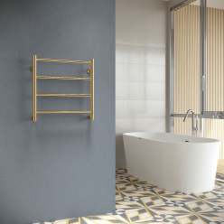 Полотенцесушитель водяной Stinox Toscana 50x50 золото глянец