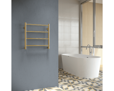 Полотенцесушитель водяной Stinox Toscana 50x50 золото глянец