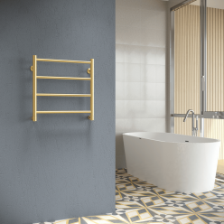 Полотенцесушитель водяной Stinox Toscana 50x50 золото сатин