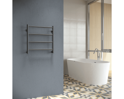 Полотенцесушитель водяной Stinox Toscana 50x50 черный матовый