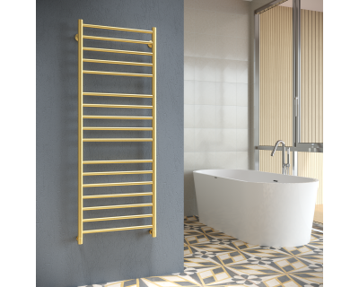 Полотенцесушитель водяной Stinox Toscana Luxe 50x140 золото сатин