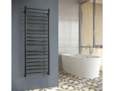 Полотенцесушитель водяной Stinox Toscana Luxe 50x140 черный глянец