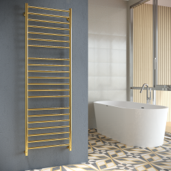 Полотенцесушитель водяной Stinox Toscana Luxe 50x160 золото глянец