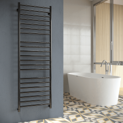 Полотенцесушитель водяной Stinox Toscana Luxe 50x160 черный глянец