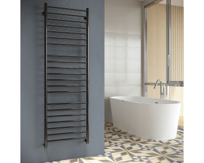 Полотенцесушитель водяной Stinox Toscana Luxe 50x160 черный глянец