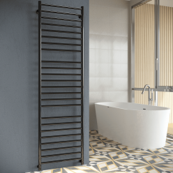 Полотенцесушитель водяной Stinox Toscana Luxe 50x180 черный глянец